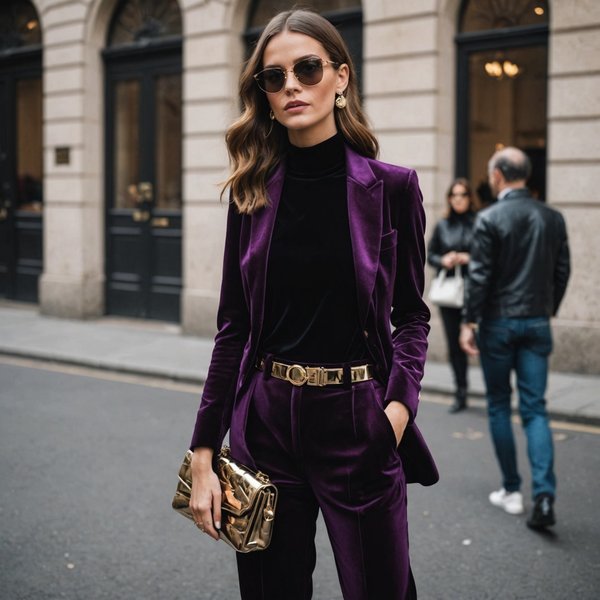 Quels conseils pour assortir des vêtements en velours avec des accessoires métalliques?