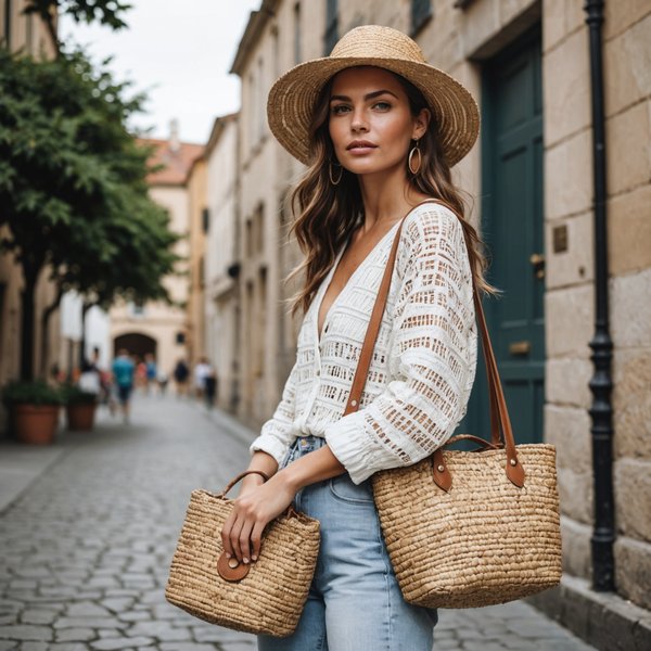 Quels types de sacs en paille sont les plus élégants pour une tenue estivale?